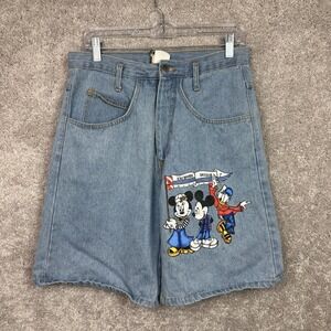 Vintage Mickey Unlimited Jerry Leigh Jean Shorts Men's Sz‎ M Disney Made in USA